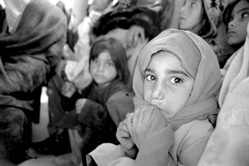 Afghan girls at school