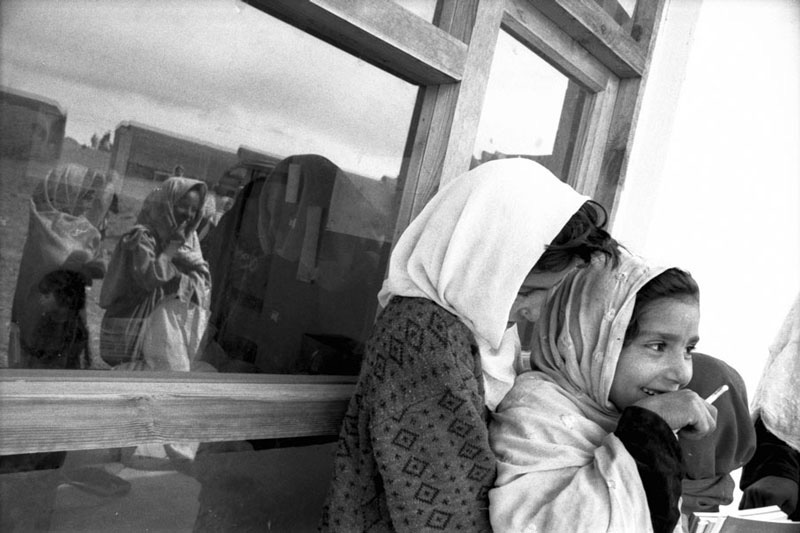 Afghan girls at school