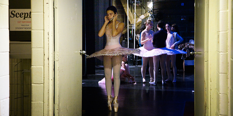 Ballerina's phone talk