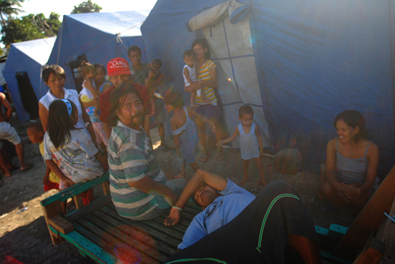 Typhoon evacuees