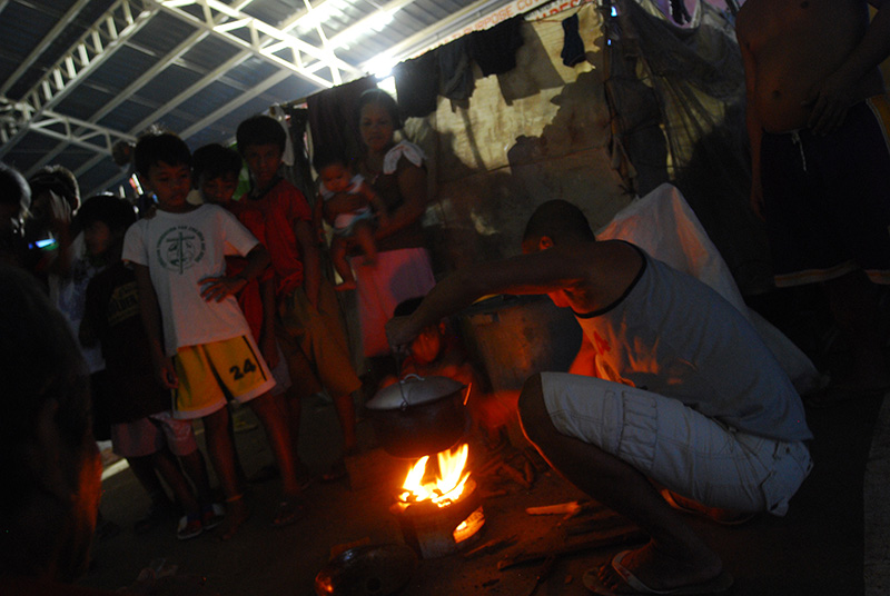 Typhoon evacuees