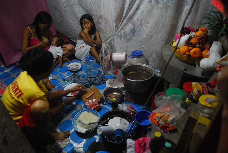 Typhoon evacuees