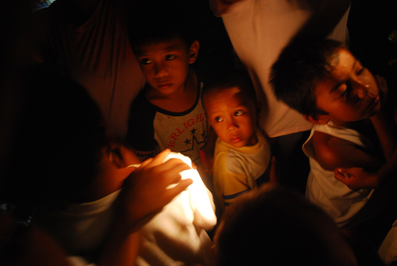 Typhoon evacuees