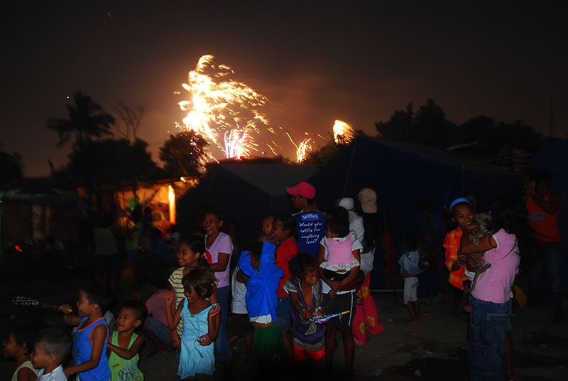 Typhoon evacuees