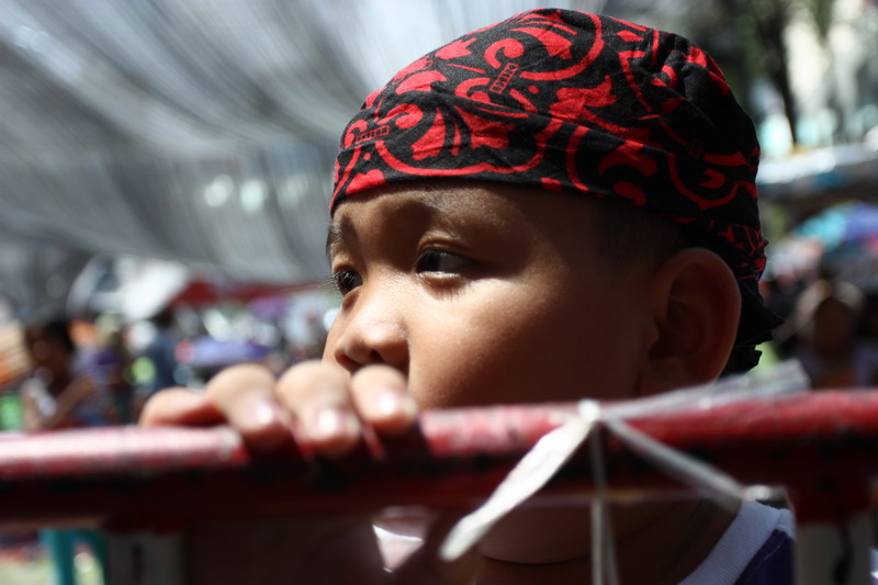 Children at Red shirt protests