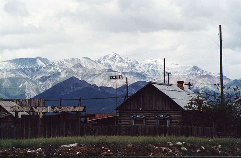 Village hidden in the mountains