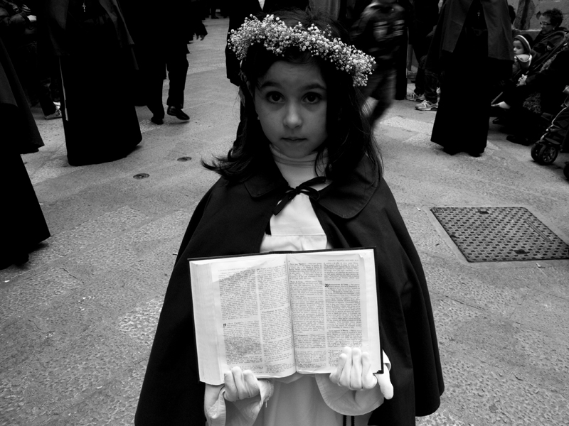 la bambina della Bibbia