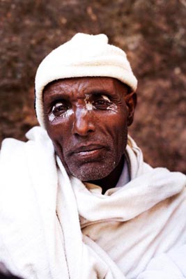 Pilgrim in Lalibela, Ethiopia