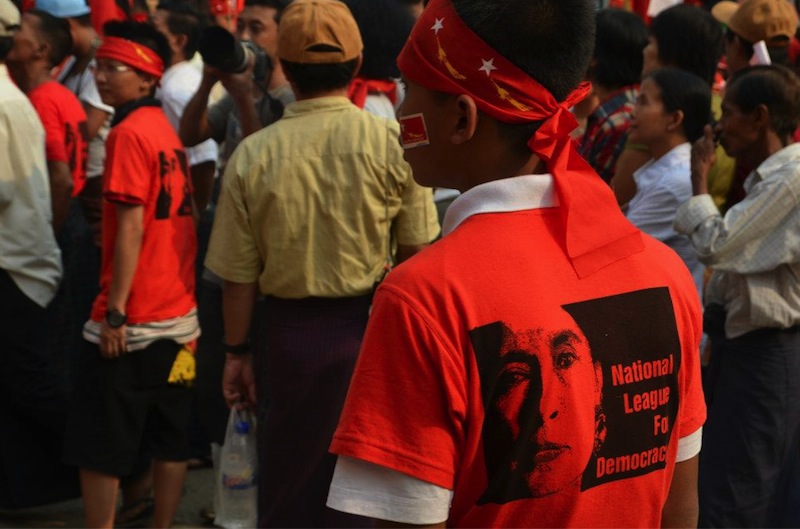 Young NLD supporter