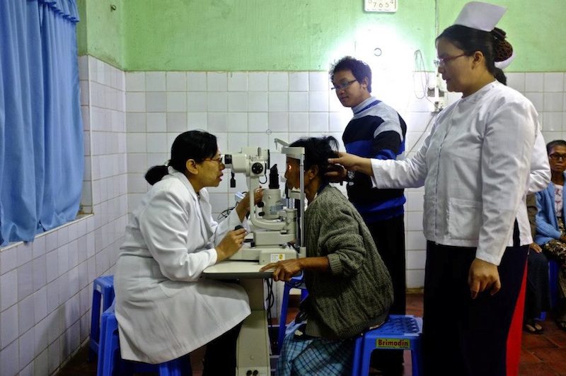 Assessing patients after cataract surgery at the Pyin U Lwin Eye Centre