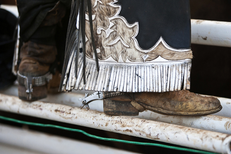 Well Worn Rodeo Cowboy Boots