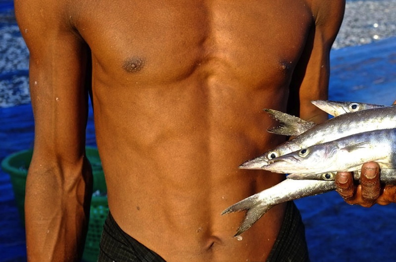 Ngapali fisherman, Myanmar