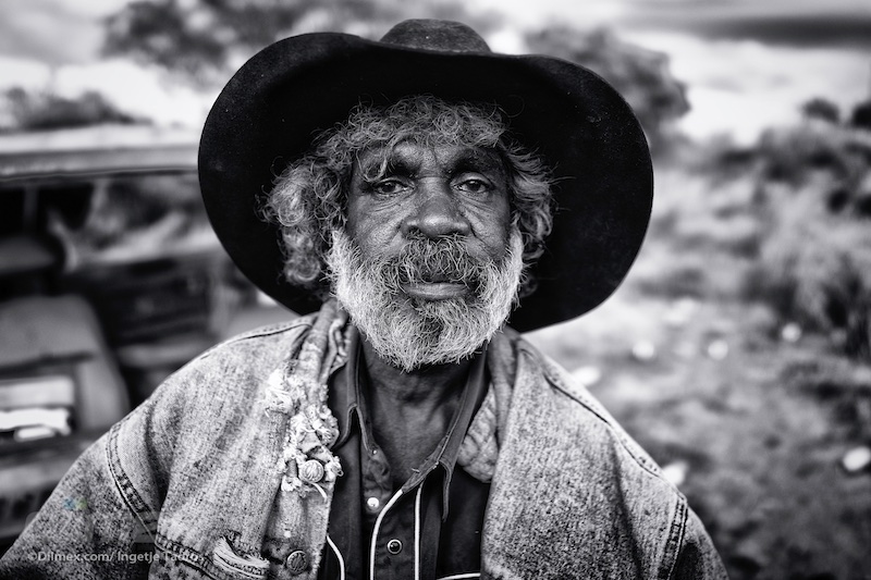 Stanley Thirkall from Fitzroy posing in the sand dunes at Kennedy Hil