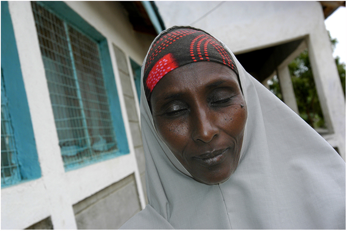 A Somali woman on the UNHCR compound.