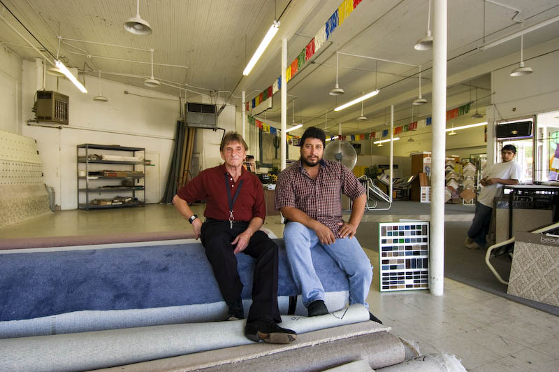 Gene and Gus at C&B Carpet Outlet