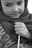 Afghan girl at school Afghan girl at school