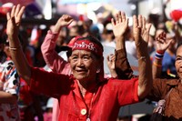 Elderly Red shirt protester