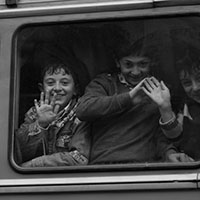 Children on a school bus
