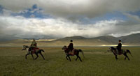 Three Changpa horsemen
