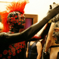 Backstage at the Fetish Ball